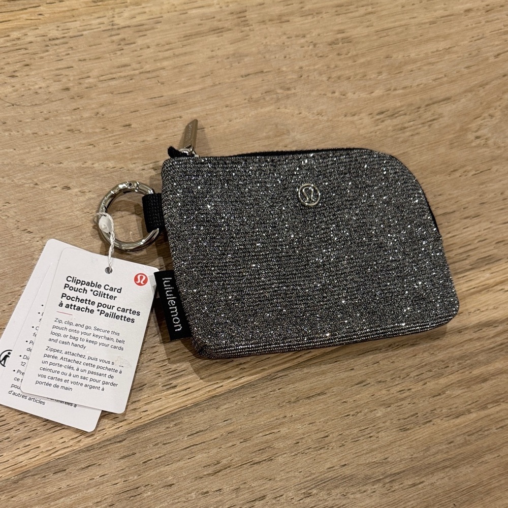 lululemon athletica Glitter Card Holder - Silver